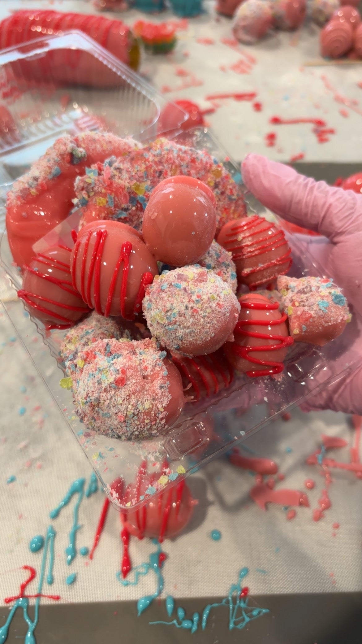 Candied Grape and Pineapple mix