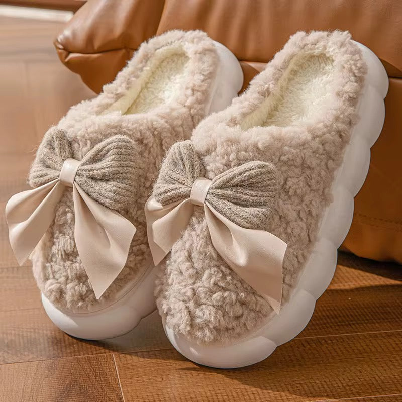 Brown comfy slippers