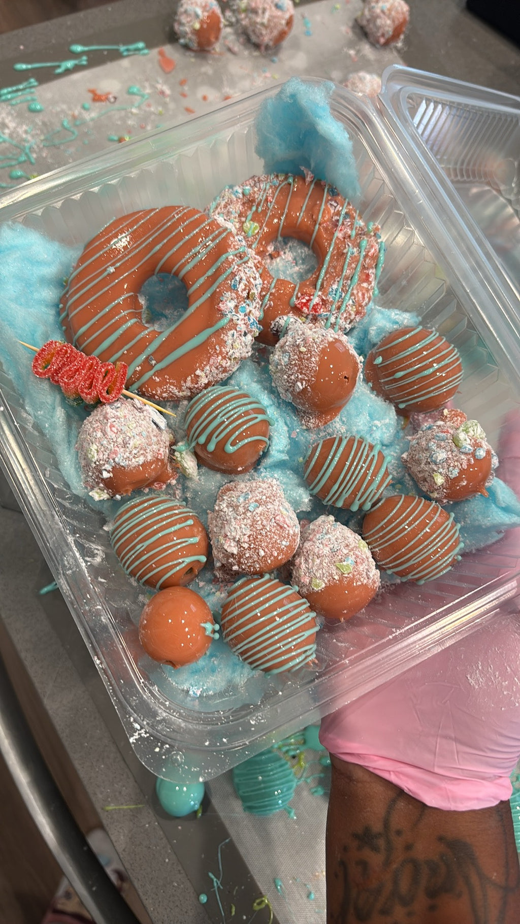 Candied Grape and Pineapple mix