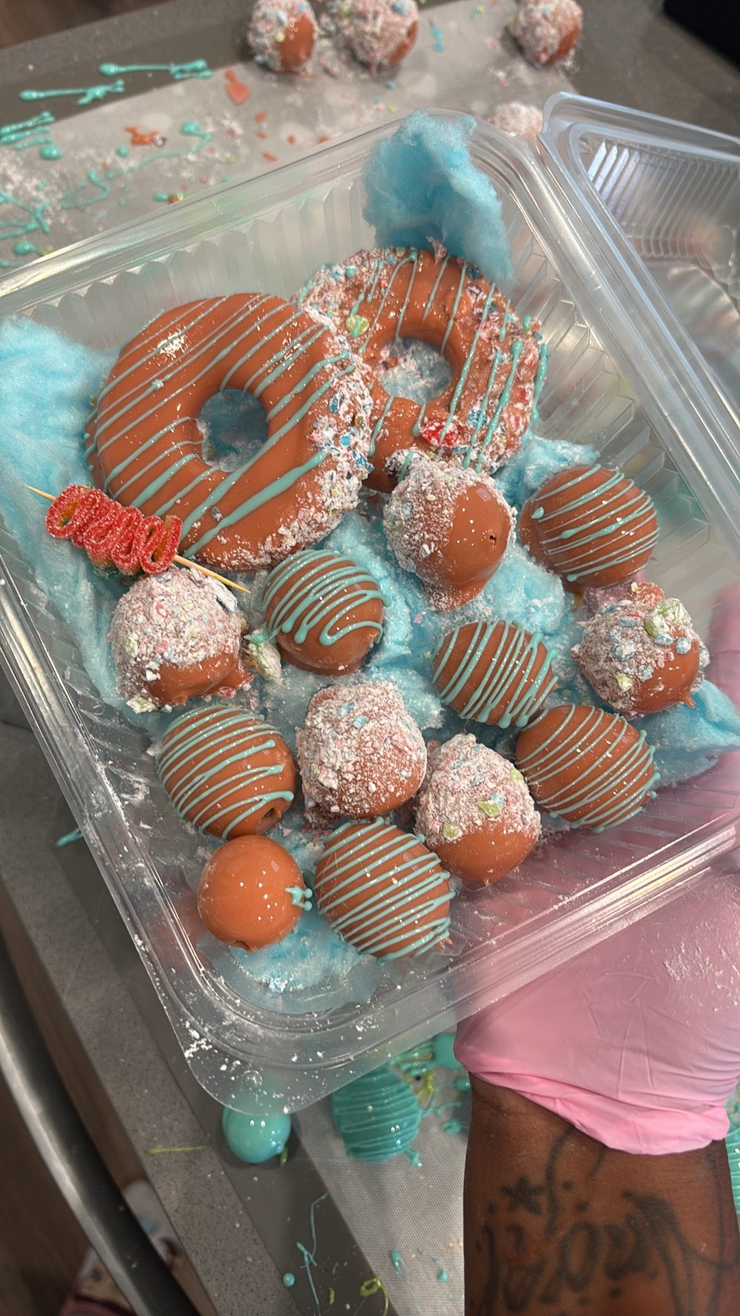 Candied Grape and Pineapple mix