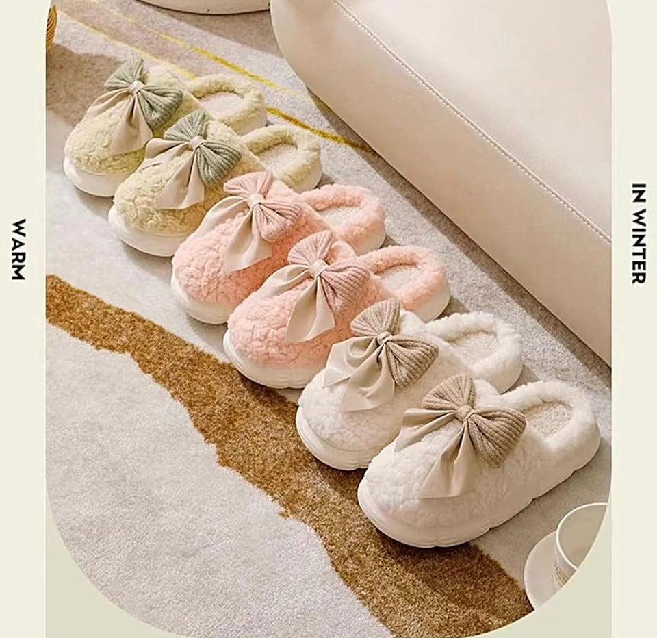 Brown comfy slippers